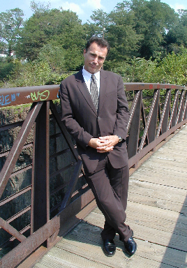 AL Sapienza returning to the scene of the crime at the Paterson Falls, in New Jersey